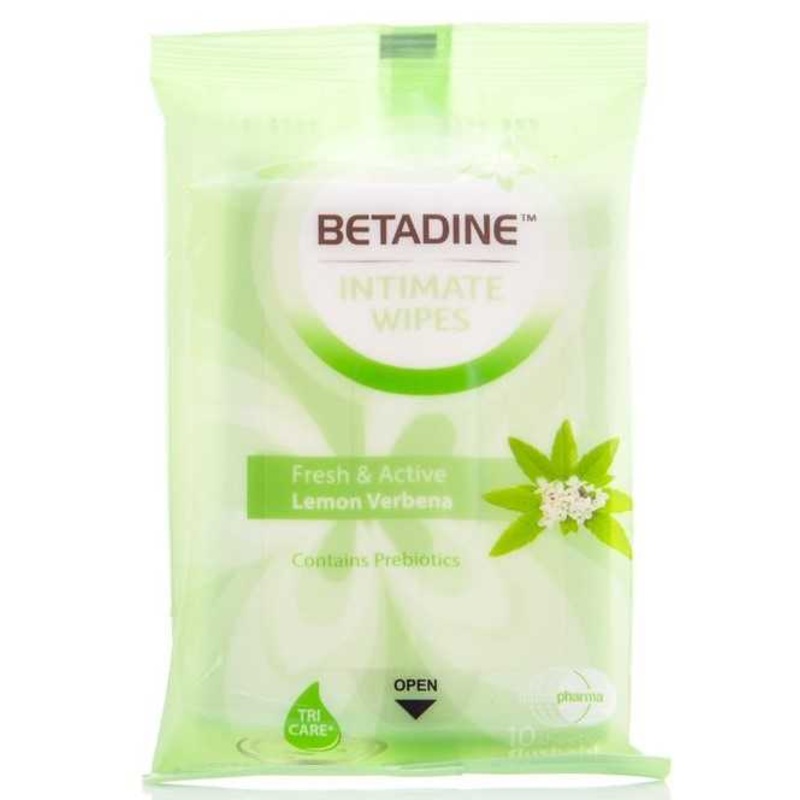 Betadine Intimate Wipes Fresh & Active 10 Sheets|Betadine In Lebanon
