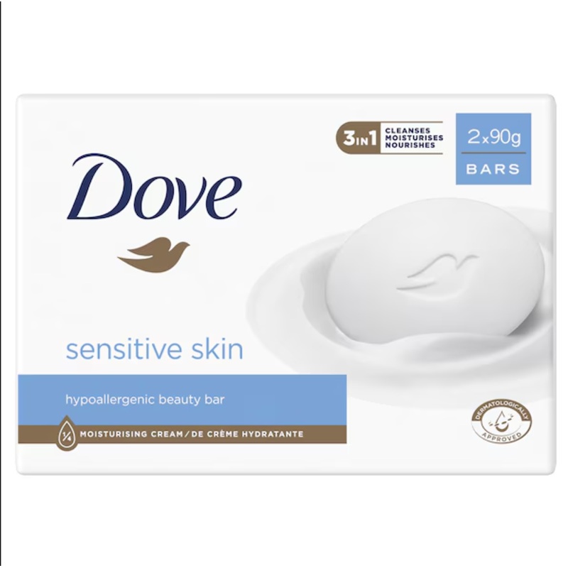 Dove Sensitive Skin Hypoallergenic Beauty Bar Soap 90g | Dove In Lebanon