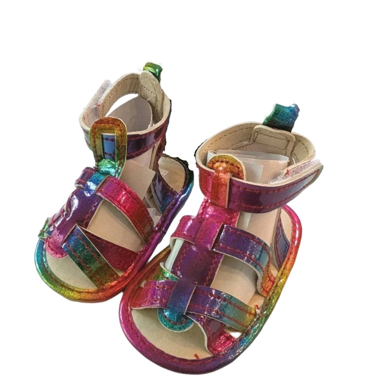 Laura Ashley Baby Girl’s Multicolor Rainbow Strappy Sandal |Laura Ashley In Lebanon
