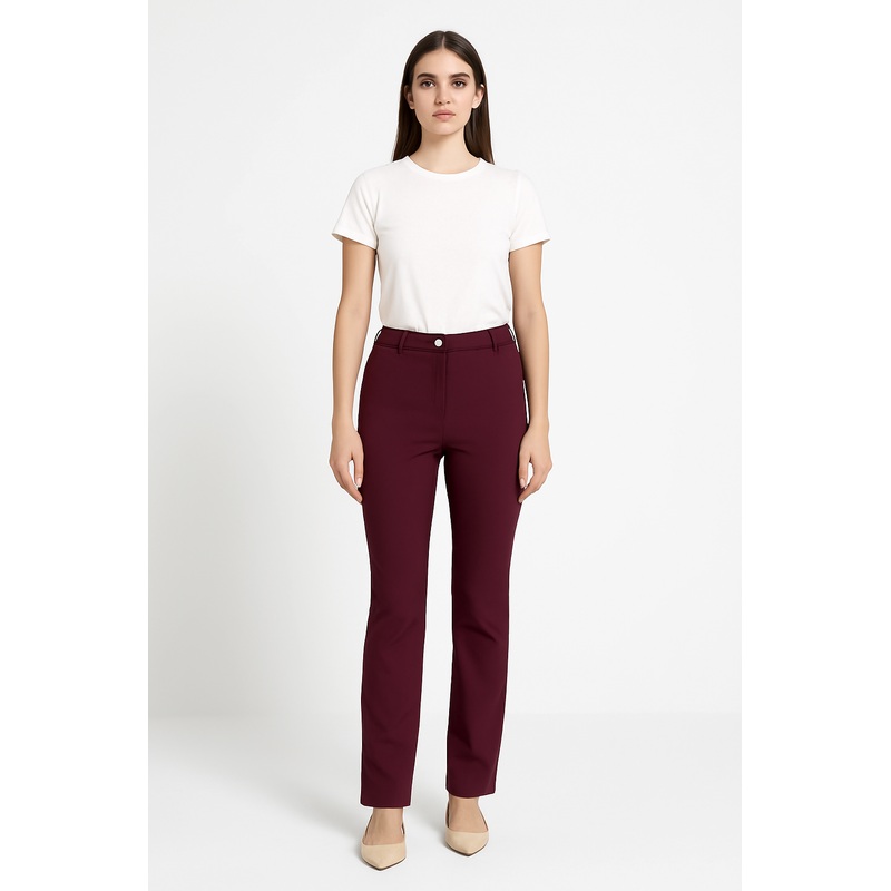Mango Women’s Burgundy Casual Pant | Mango In Lebanon