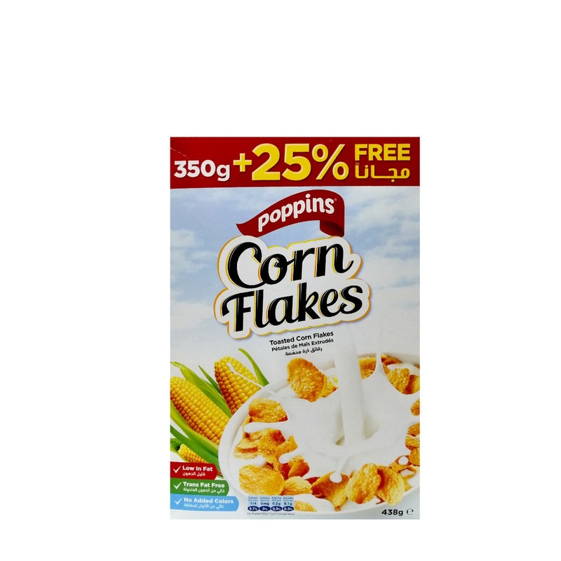 Poppins Corn Flakes 350g+25% Free | Poppins In lebanon
