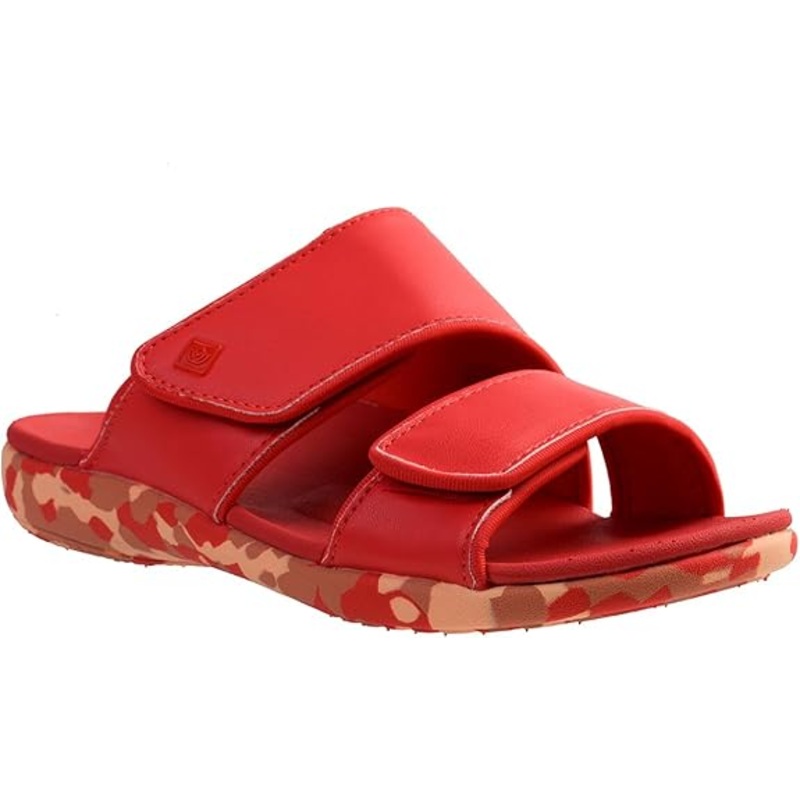Spenco Women’s Red Kholo Nuevo Camo Slide Slipper |Spenco In Lebanon