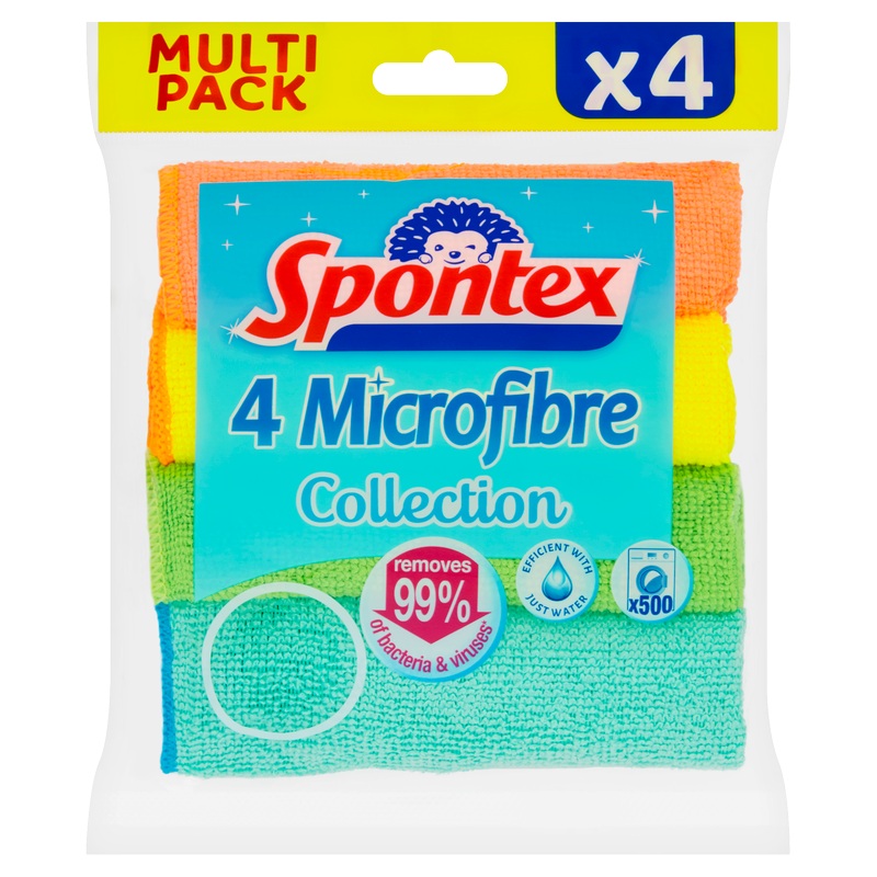 Spontex Microfiber Collection 4pcs  | Spontex In Lebanon