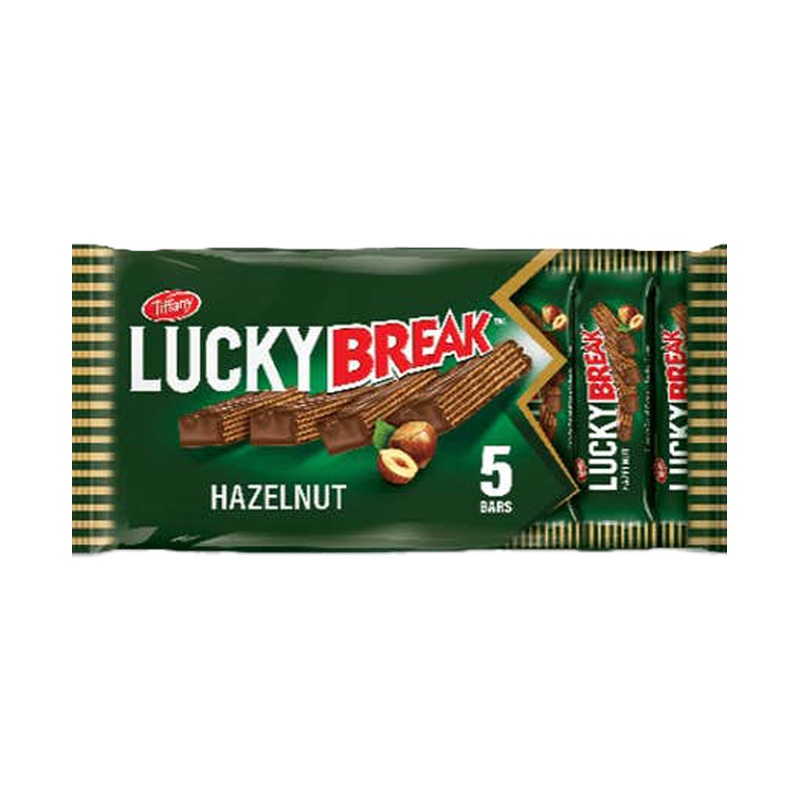 Tiffany Lucky Break Chocolate Coated Wafer With Hazelnut Cream 5pcs x 40g (200g) | Tiffany In Lebanon