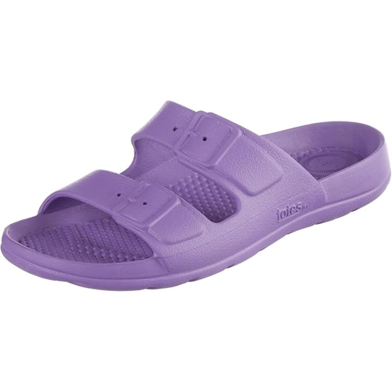 Totes Girl’s Purple Everywear Molded Double Buckle Slide Slipper |Totes In Lebanon