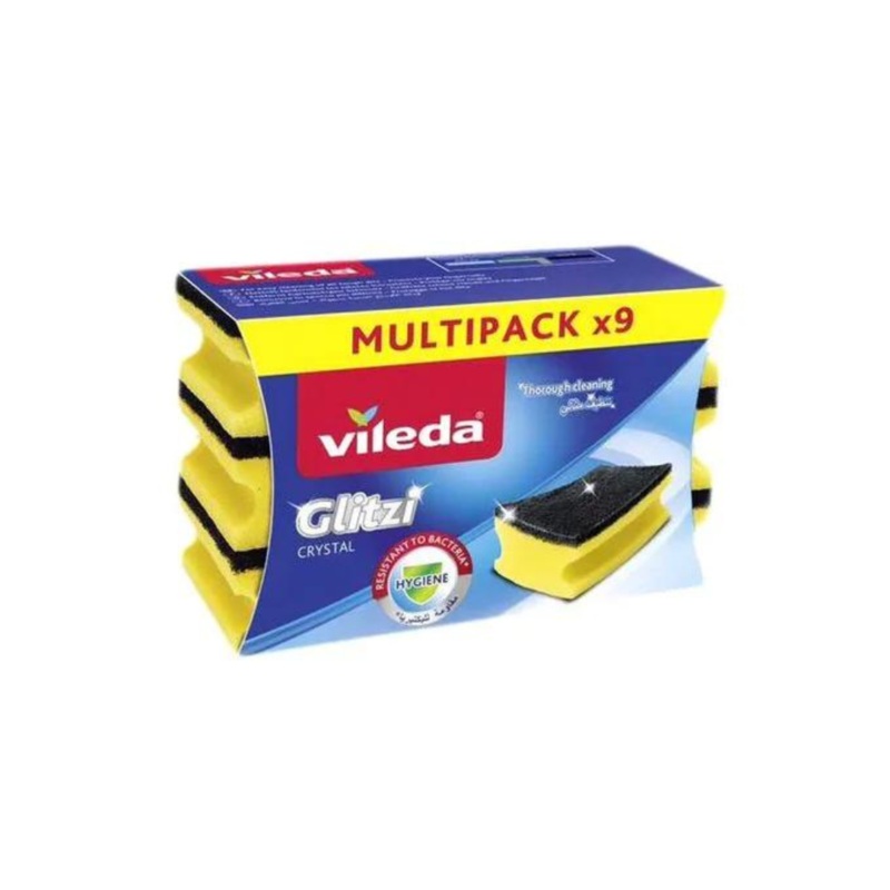 Vileda Glitzi Sponge Scourer 9 Count | Vileda In Lebanon