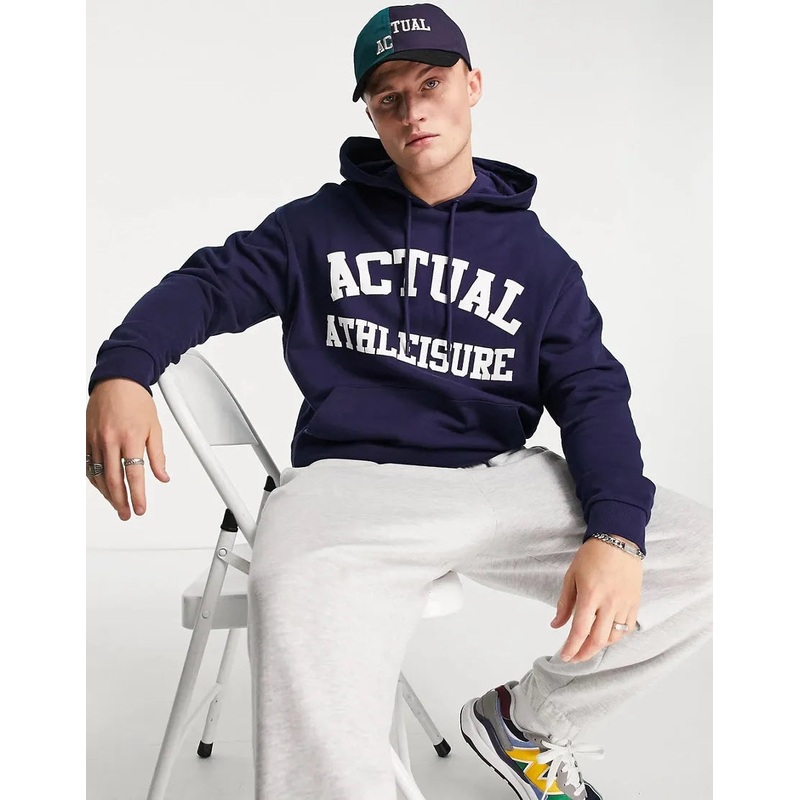 Asos Design Men’s Navy Blue Sweatshirt ANF746