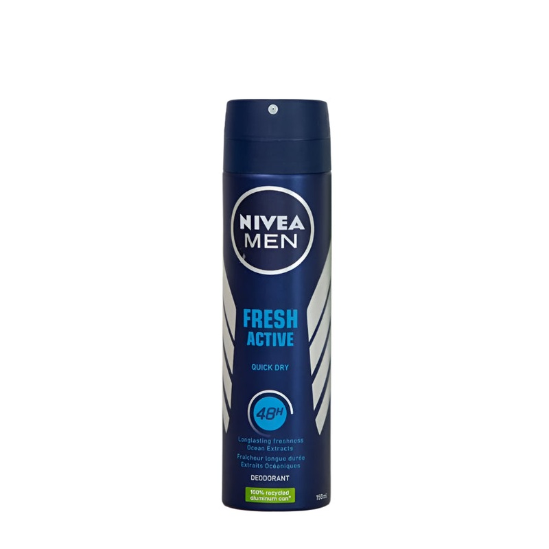 Nivea Men Fresh Active Quick Dry Spray Deo 150ml | Nivea In Lebanon