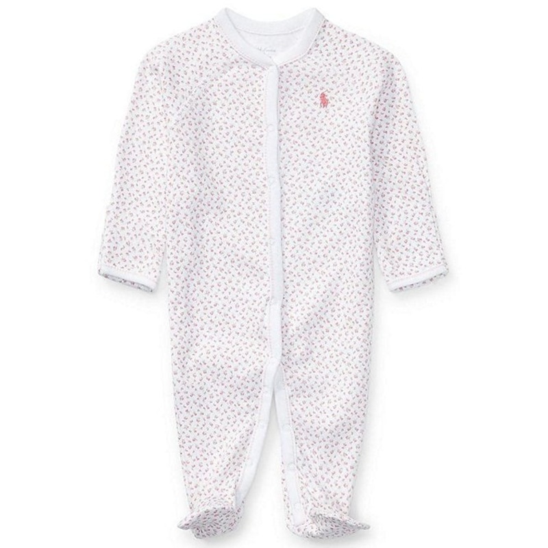 Polo Ralph Lauren Baby Girl’s Dainty Floral Printed Footed Coverall |Polo Ralph Lauren In Lebanon