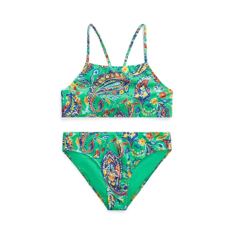 Polo Ralph Lauren Girl’s Green Paisley Print Bikini Swimsuit |Polo Ralph Lauren In Lebanon