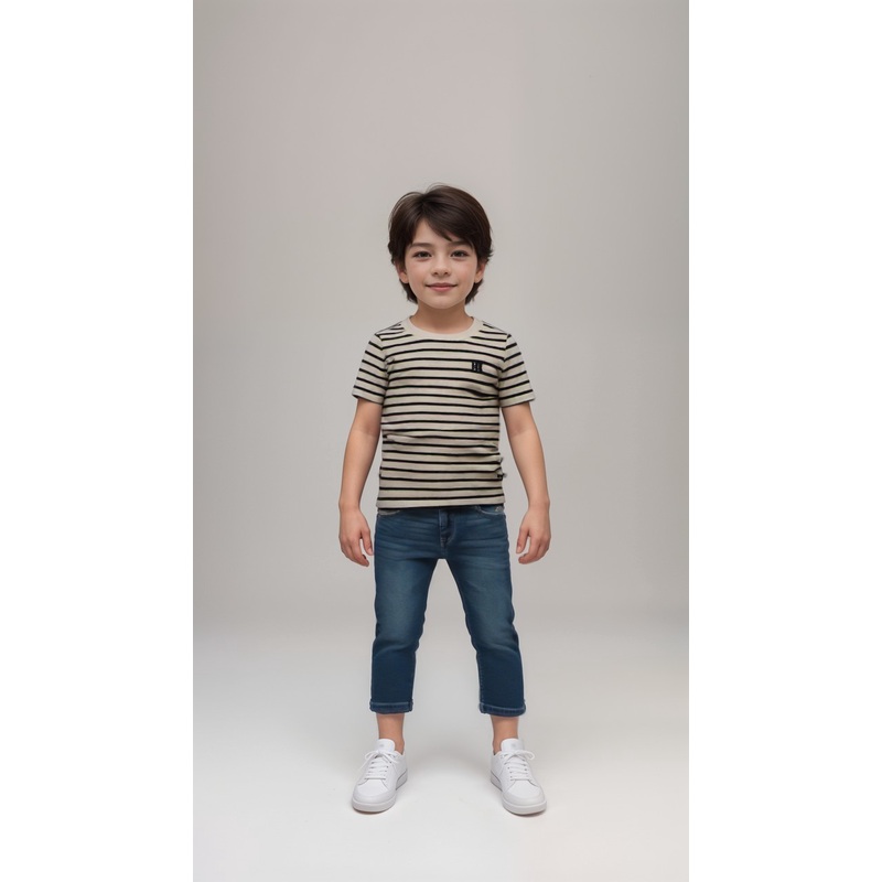 POMPdeLUX Boy’s Nature/Dark Navy Tobias  Short-Sleeve T-Shirt |POMPdeLUX in Lebanon