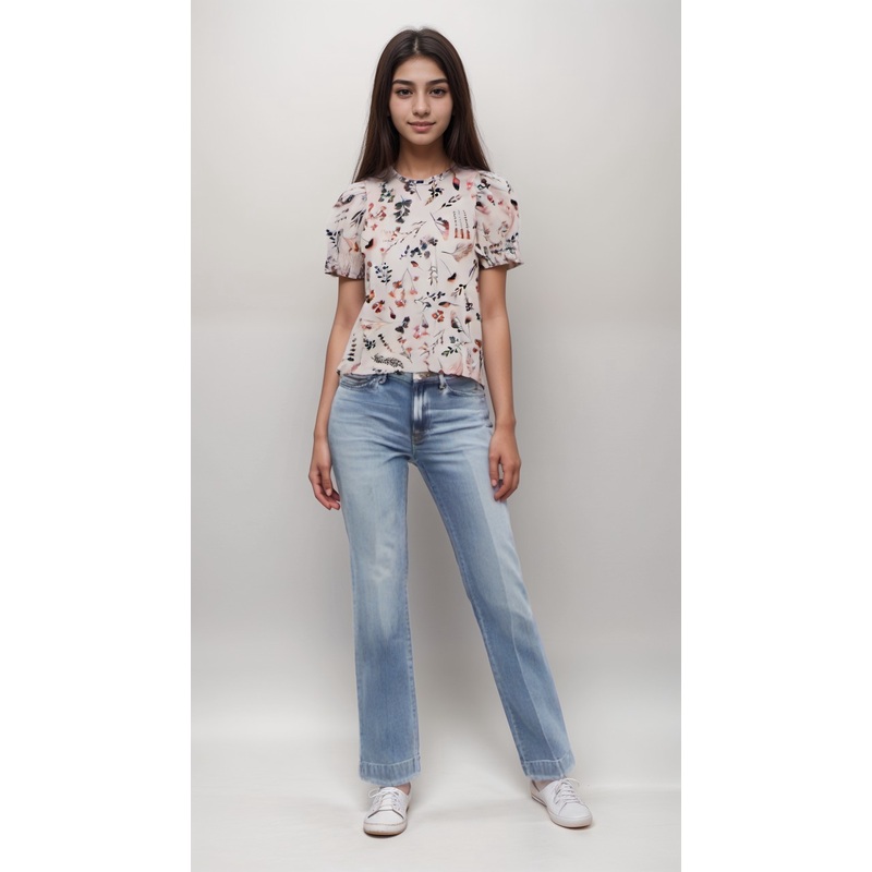 POMPdeLUX Girl’s Light Purple Short-Sleeve Blouse |POMPdeLUX in Lebanon