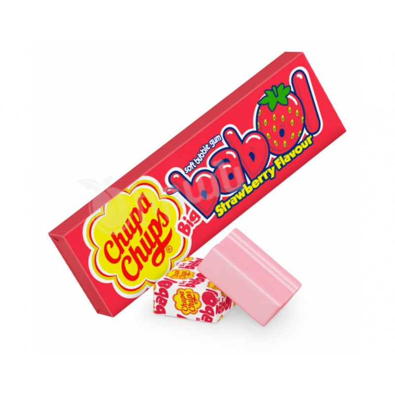 Chupa Chups Big Babol Strawberry Gum Fun Flavour 27g | Chupa Chups In Lebanon