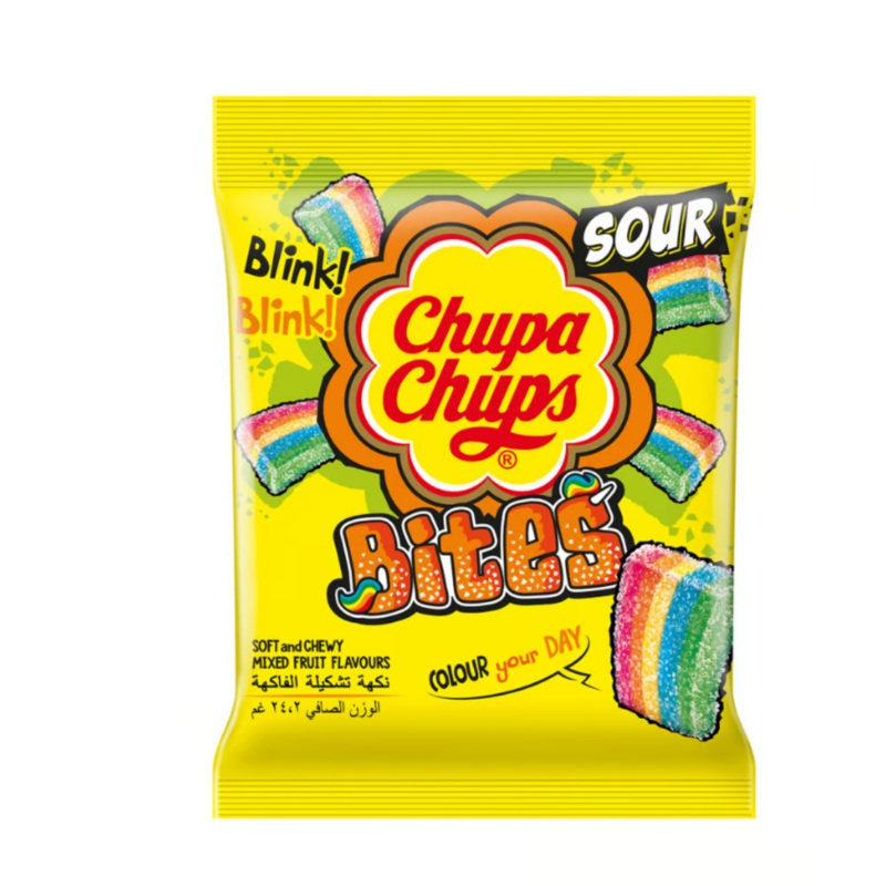 Chupa Chups Sour Bites Mixed Fruit Jellies 24.2g | Chupa Chups In Lebanon
