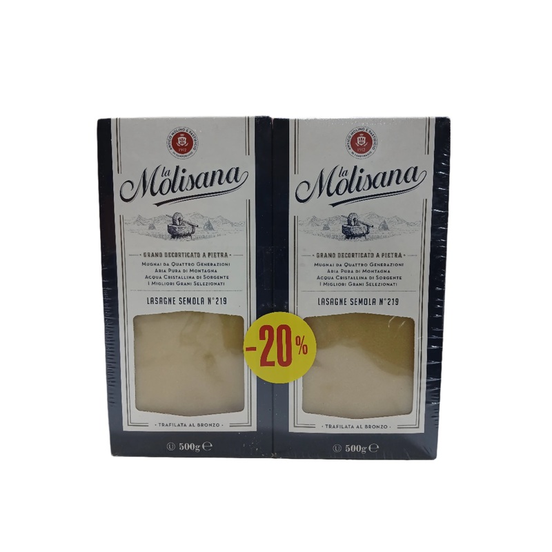 La Molisana Lasagne Semola  N219 500g *2 (20% Off) | La Molisana In Lebanon