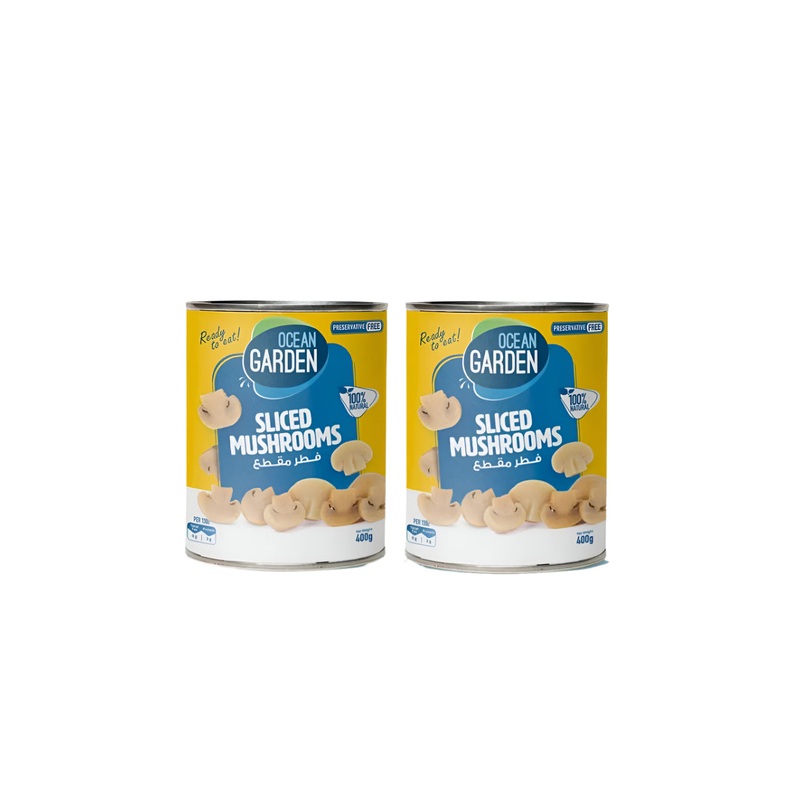 Ocean Garden Sliced Mushrooms 400g*2 (Special Offer) | Ocean Garden In Lebanon