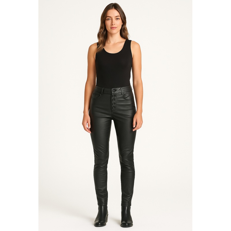 Almost Famous Women’s Black Super High Rise Skinny Pant |Almost Famous In Lebanon