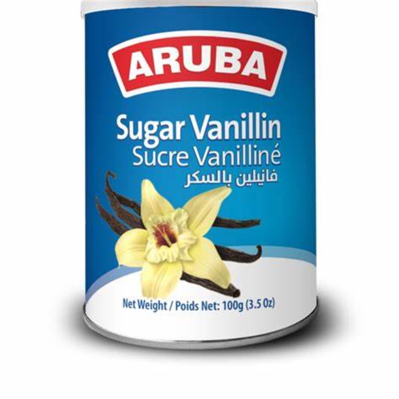 Aruba Vanillin Sugar Tin 100g | Aruba In Lebanon