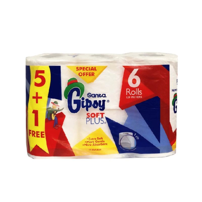 Gipsy Toilet Paper, Pack of 5+1 Roll Free | Sanita In Lebanon