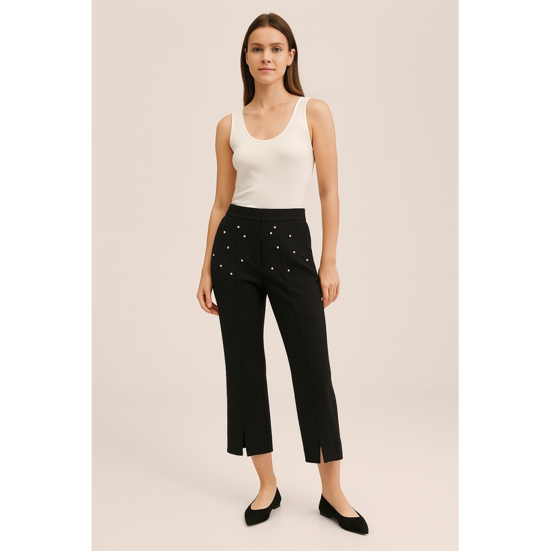 Mango Women’s Black Wide Leg Pant |Mango In Lebanon