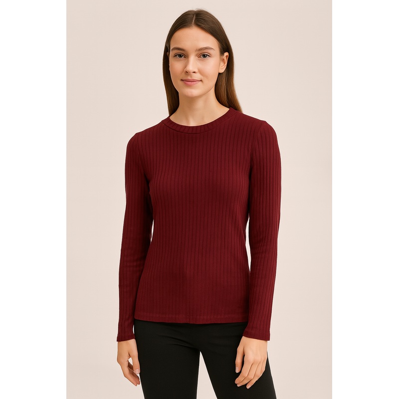 Mango Women’s Burgundy Stretchy Sweatshirt |Mango In Lebanon