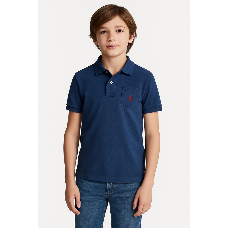 Polo Ralph Lauren Boy’s Navy Blue Pocket T-Shirt |Polo Ralph Lauren In Lebanon