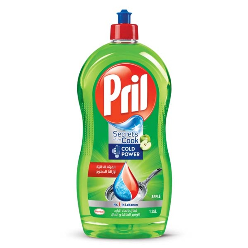 Pril Dishwashing Liquid Secrets Of The Cook Cold Power Apple 1.25L | Pril In Lebanon