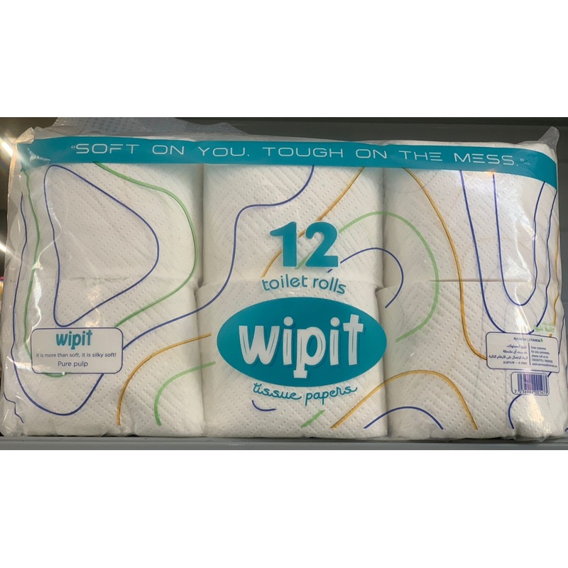 Wipit Toilet Roll 12 pcs | Wipit In Lebanon