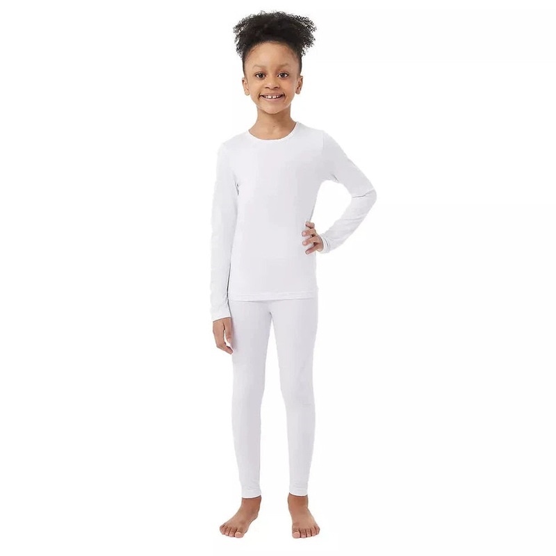 32 Degrees Kid’s White Base Layer Top And Pant Heat Set  |32 Degrees In Lebanon