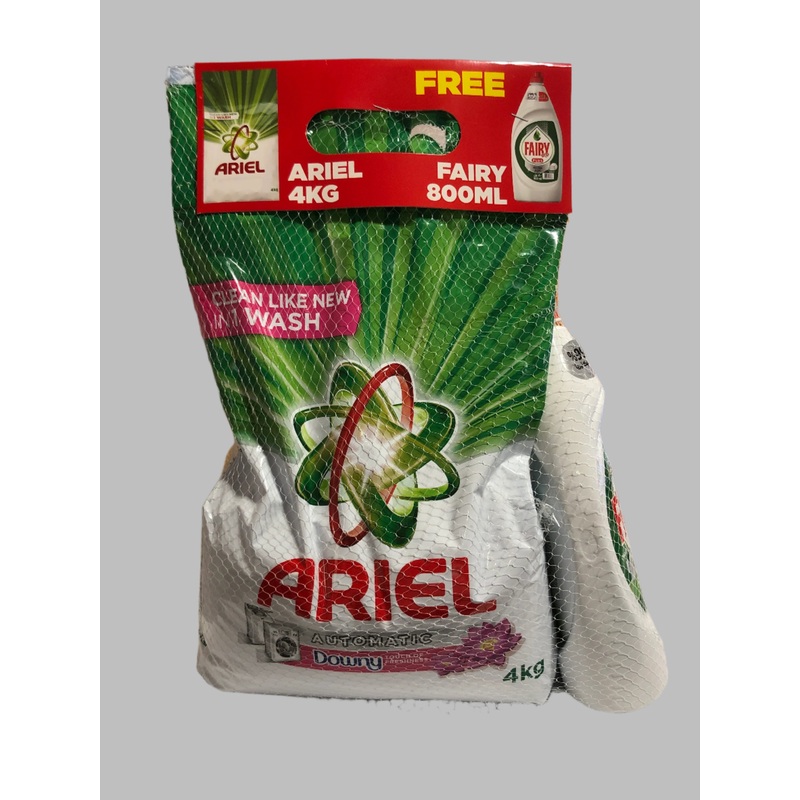Ariel Automatic Powder 4kg + Fairy 800ml | Ariel In Lebanon