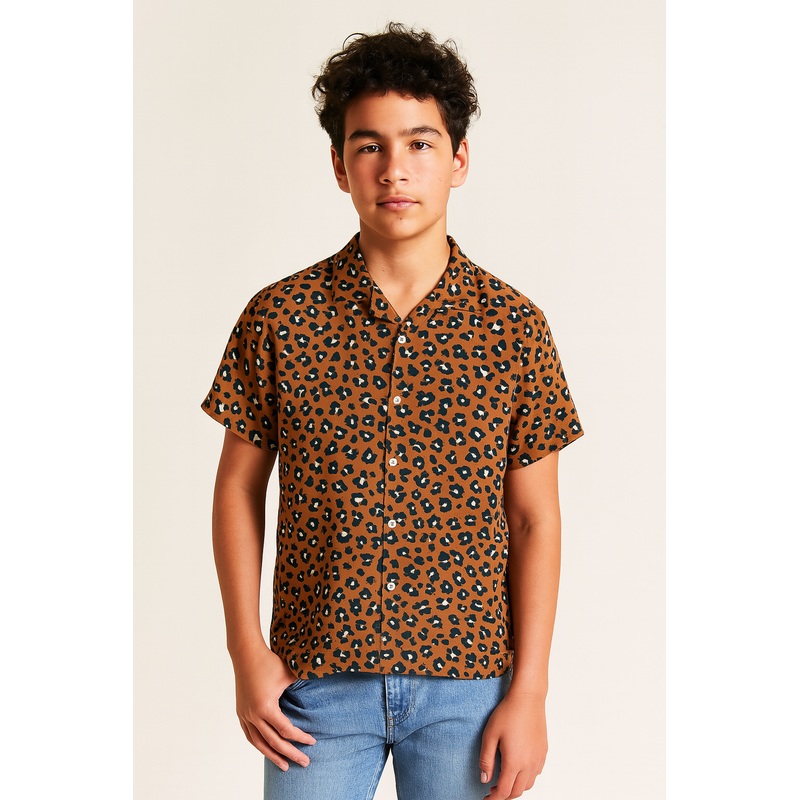 Cotton-On Boy’s Brown Shirt |Cotton-On In Lebanon