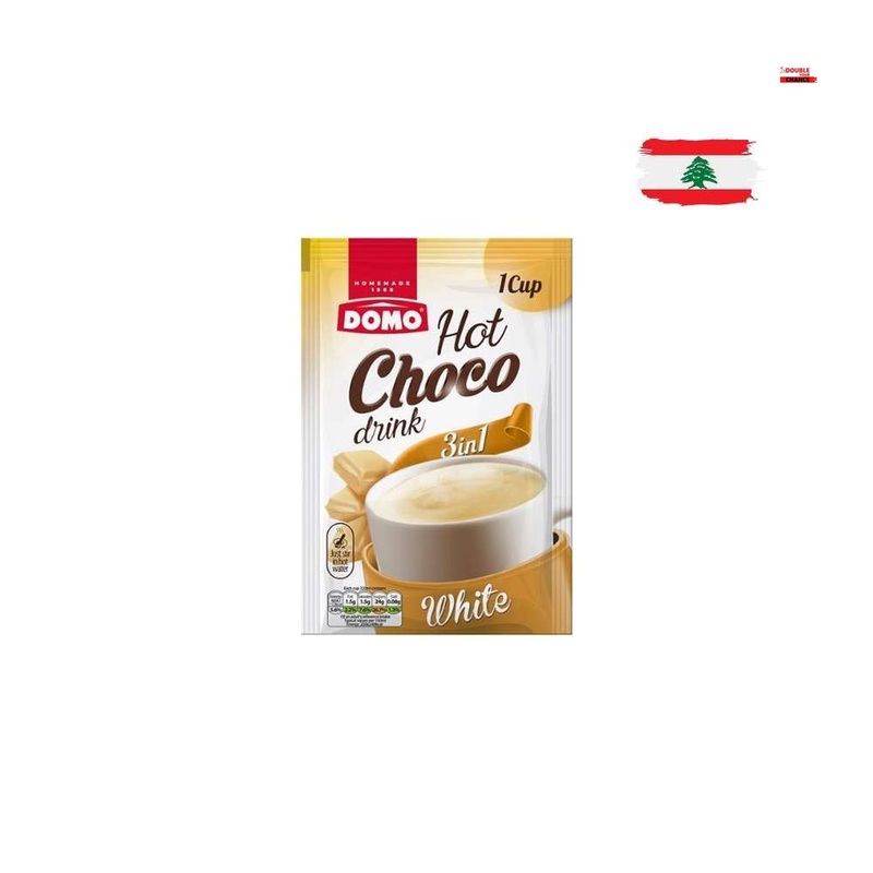 Domo Hot Choco Drink 3in1 White Chocolate 28g | Domo In Lebanon