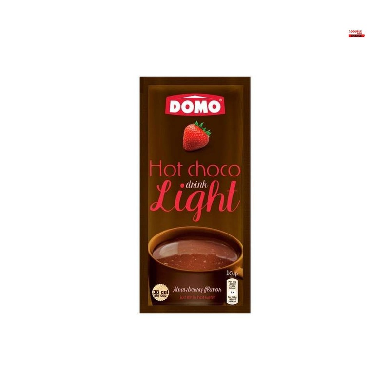 Domo Hot Choco Light Drink Strawberry Flavor 10g | Domo In Lebanon