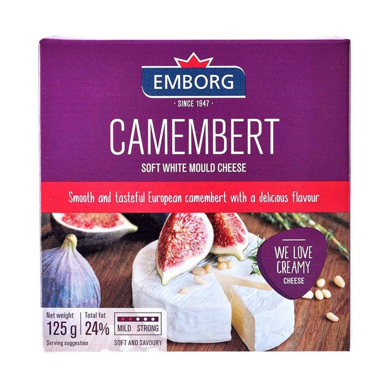 Emborg Camembert Soft White Mould Cheese 125g | Emborg In Lebanon