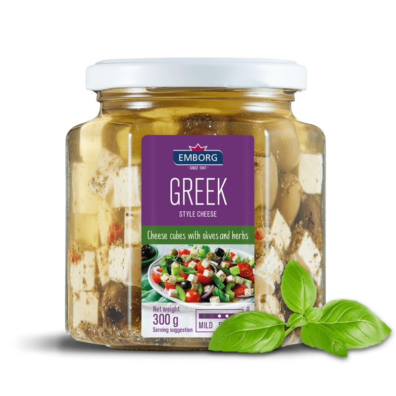 Emborg Greek Style Cheese with Olives & Herbs 300g | Emborg In Lebanon