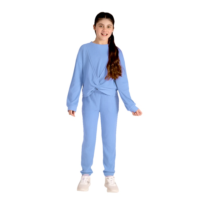 Gerry Girl’s Blue Youth 2 pcs Waffle Active Set |Gerry In Lebanon
