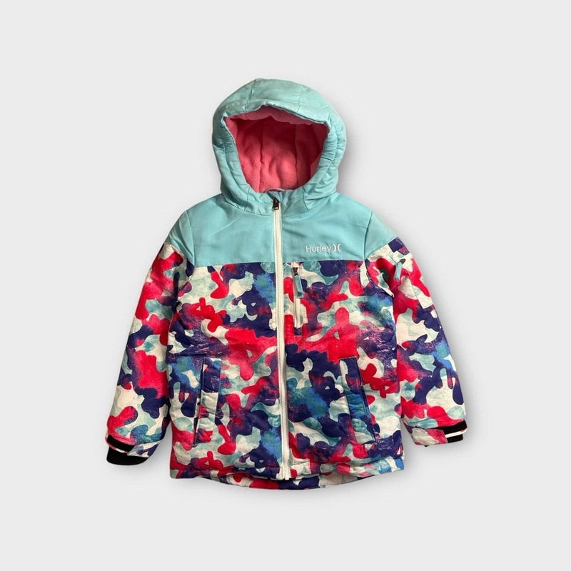 Hurley Girl’s Multicolor Powder Snow Hooded Jacket |Hurley In Lebanon