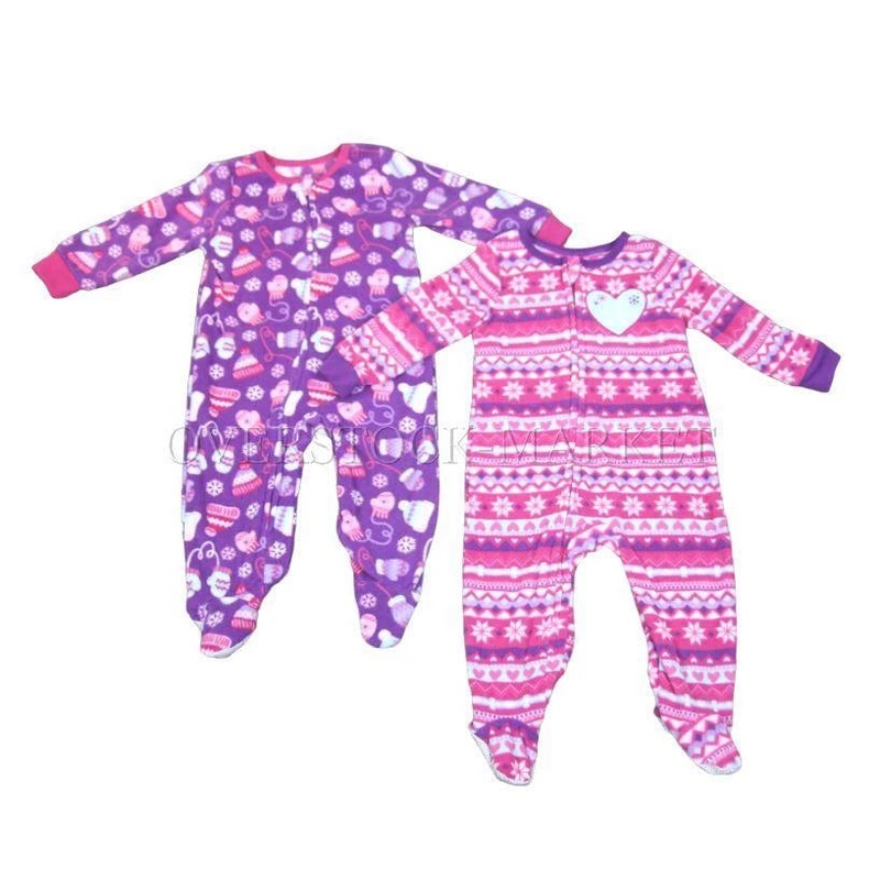 Kids Headquarters Baby Girl’s Pink & Purple Printed 2 Pack Overalls |Kids Headquarters In Lebanon