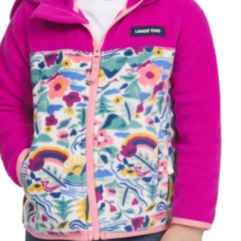 Lands’ End Girl’s Multicolor Floral Hooded Jacket |Lands’ End In Lebanon