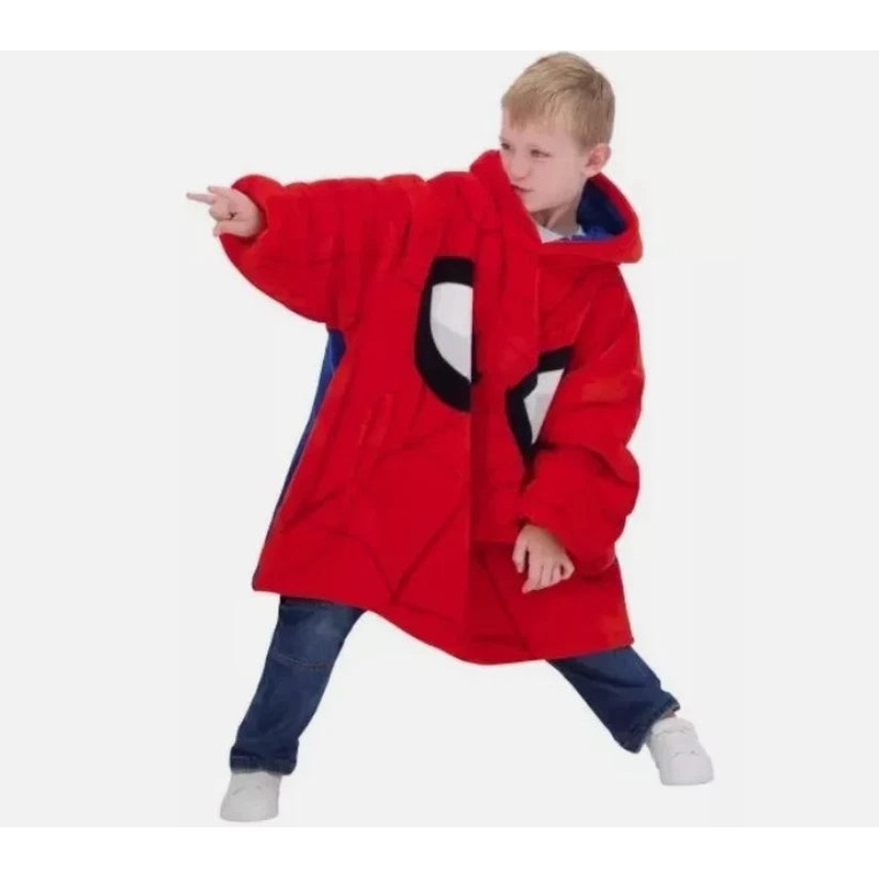 Marvel Boy’s Red & Navy Spider Man Big Hoodie |Marvel In Lebanon