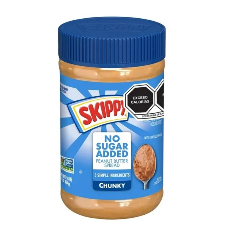 Skippy Chunky No Added Sugar Peanut Butter Spread 454g| Skippy In Lebanon