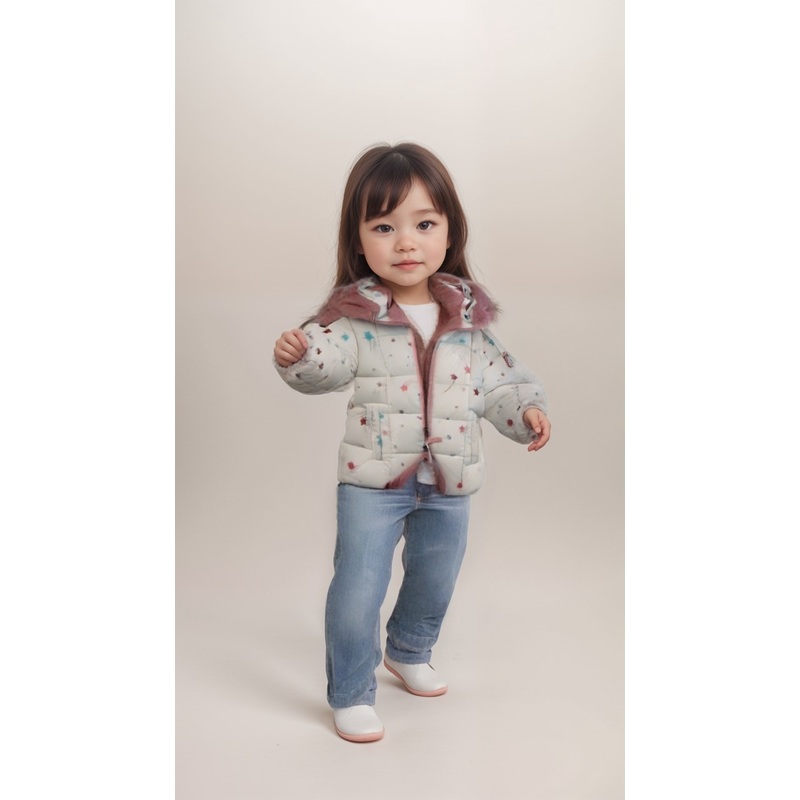 Snozu Baby Girl’s White Jacket with Hat |Snozu in Lebanon