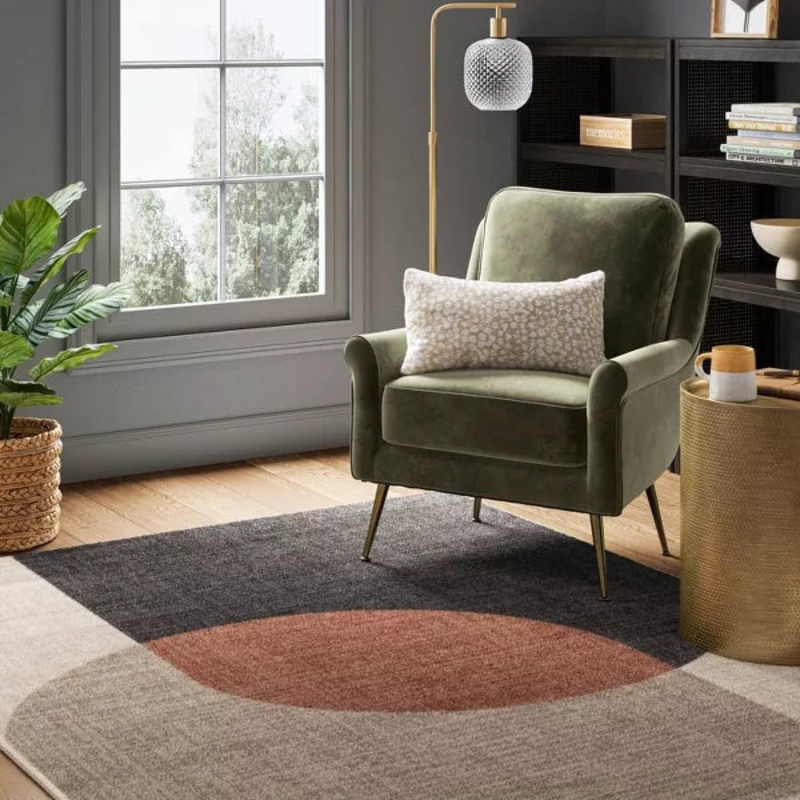 Threshold Abstract Geometric Beige & Brown Area Rug 1.5×2.1m (5FTx7FT) | Threshold In Lebanon