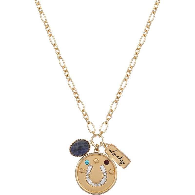 Unwritten Women’s Gold Plated Crystal Lucky Horseshoe Pendant Necklace |Unwritten in Lebanon