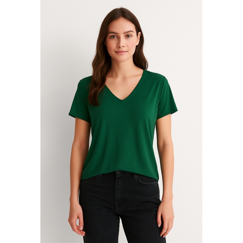 Zara Women’s Green Short Sleeve Blouse | Zara in Lebanon