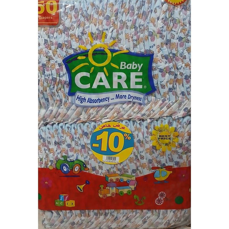 Baby Care 50 Diapers XX-Large >17kg  -10% Disc | Baby Care In Lebanon