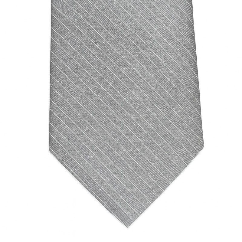 Club Room Men’s Light Gray Kane Pin-Dot Tie ABL381