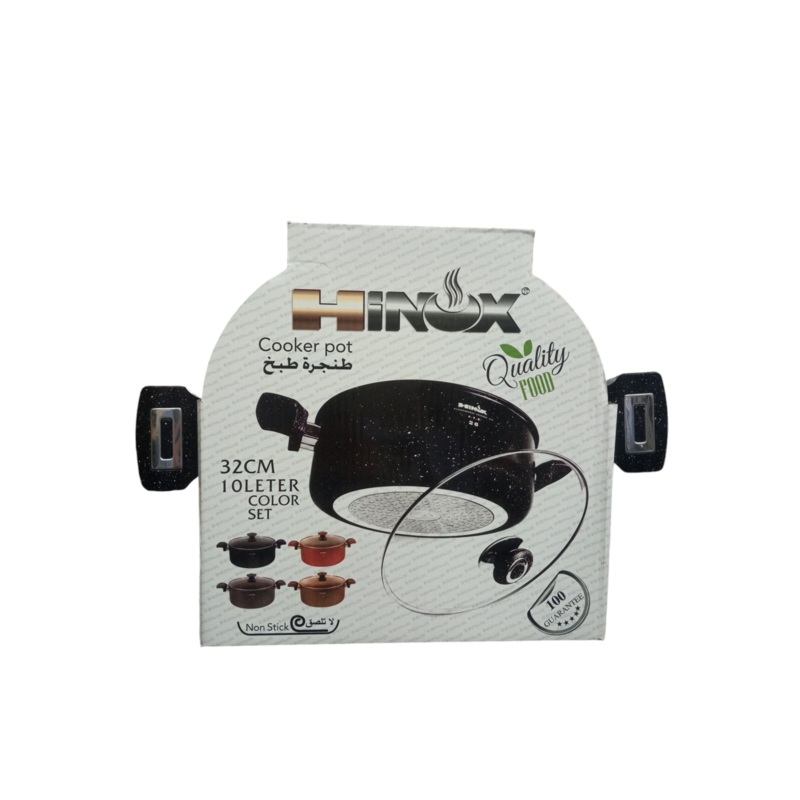 Hinox Black Granite Non-stick Cooking Pot 10L 32cm | Hinox In Lebanon