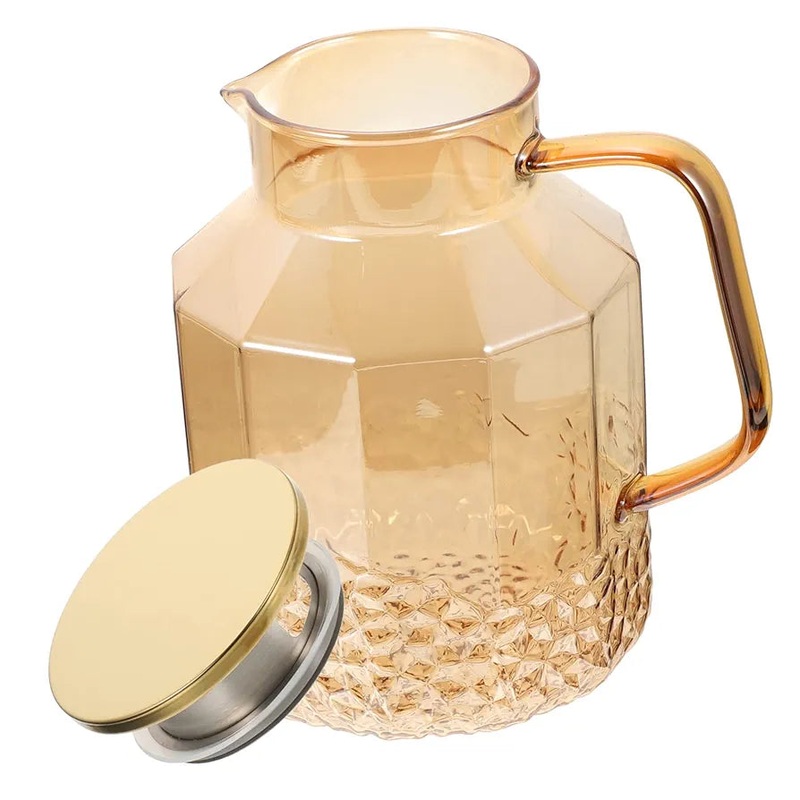 Hinox Glass Jug With Stainless Steel Lid 1.6L A-83 | Hinox In Lebanon