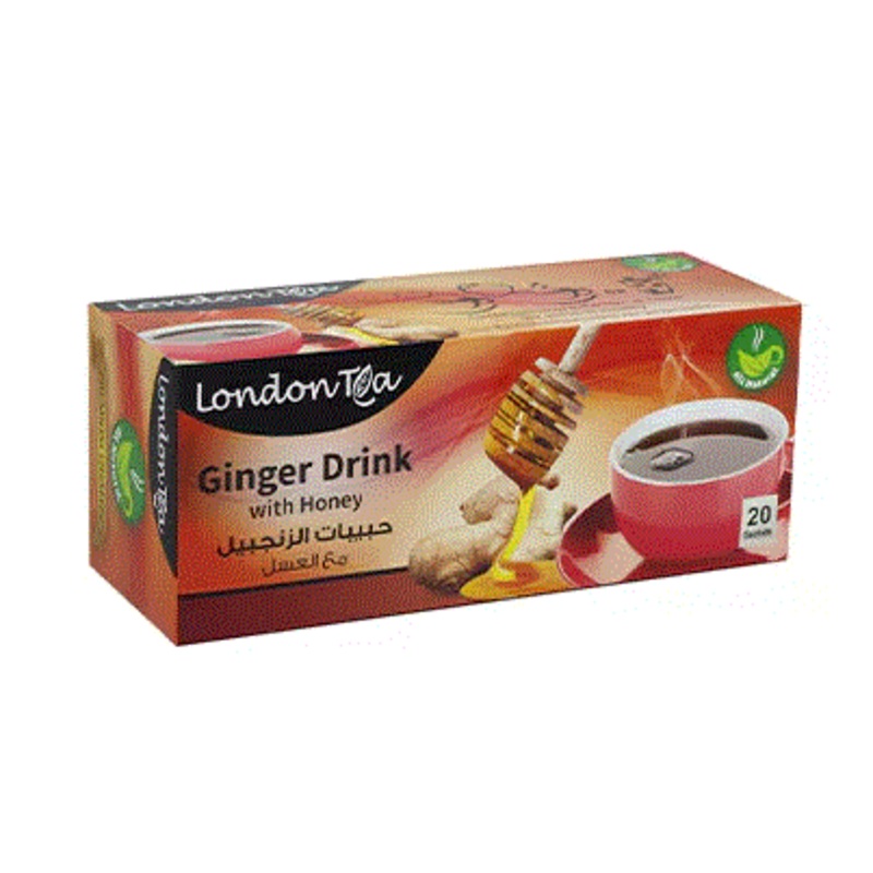 London Tea Ginger & Honey  20-Bags | London Tea In Lebanon